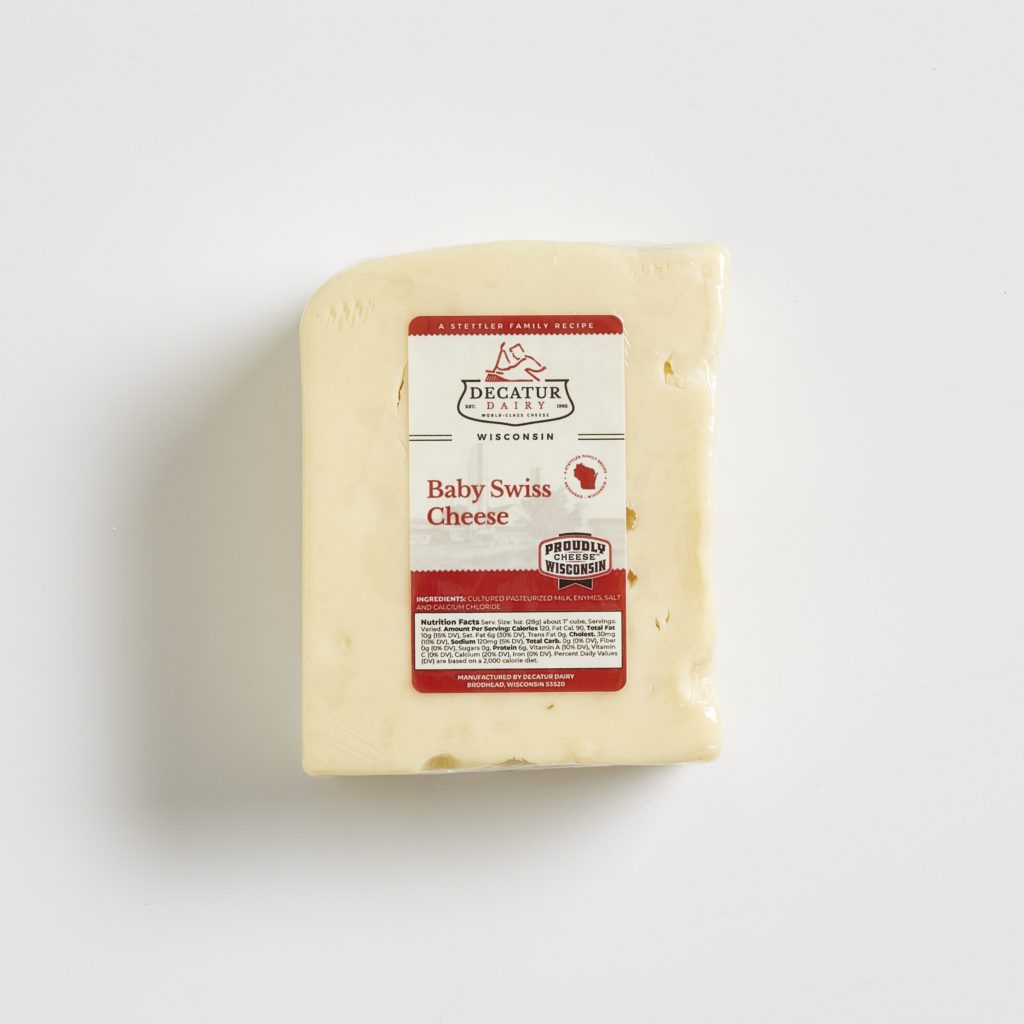 Baby Swiss (1 lb) | Decatur Dairy