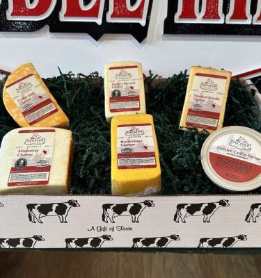 cheese in a gift box