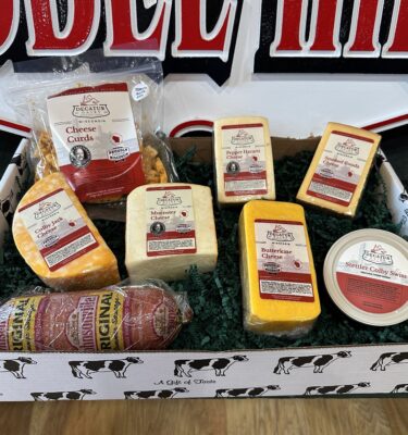 cheese in a gift box